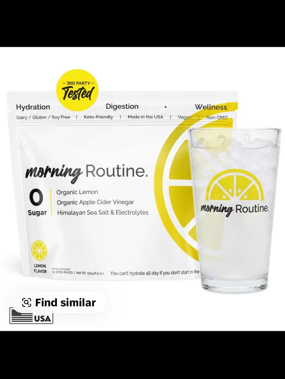 Organic Lemon Hydration Mix - Yellow